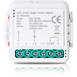 GISE Smart GSS-ZB-NN – одиночный релейный модуль Zigbee без N