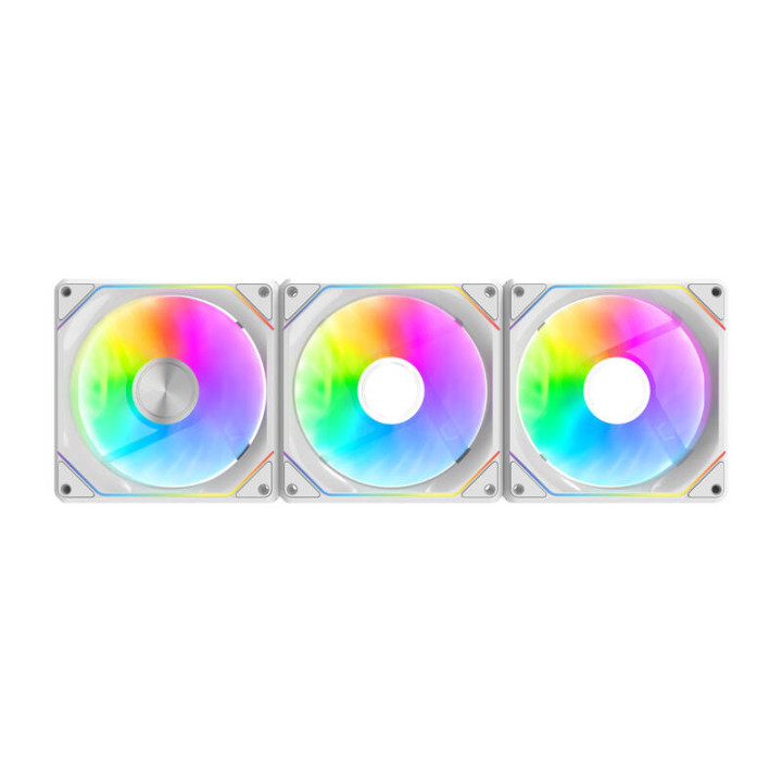 darkFlash Gauss G24 3IN1 Weiße 3er-Pack Gehäuselüfter