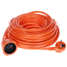 Extension Cord PS-3X1.5-20M/ORANGE 20m Schuko Power Strip with Grounding, 3x1.5mm², Orange