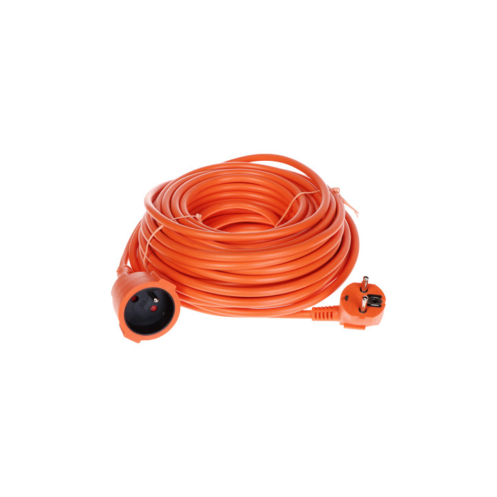 Extension Cord PS-3X1.5-20M/ORANGE 20m Schuko Power Strip with Grounding, 3x1.5mm², Orange