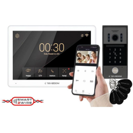 Revizoom RM-T203HD white – video door entry system set with RC-212HD-CK1 camera