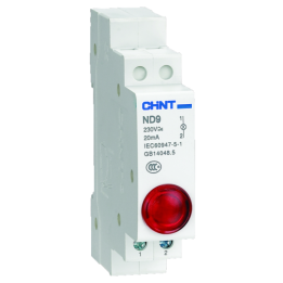 LED Indicator ND9-1 230V Red DIN