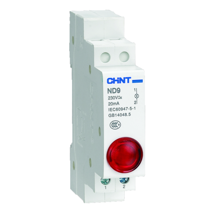 LED Indicator ND9-1 230V Red DIN
