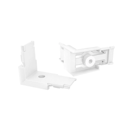 Vertical Corner Connector for Surface-Mounted Magnetic Track TR26, White