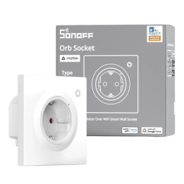 Sonoff Orb Socket Matter tramite Wi-Fi Smart Wall Socket – presa a muro intelligente per Fusion Orb, con monitoraggio energetico