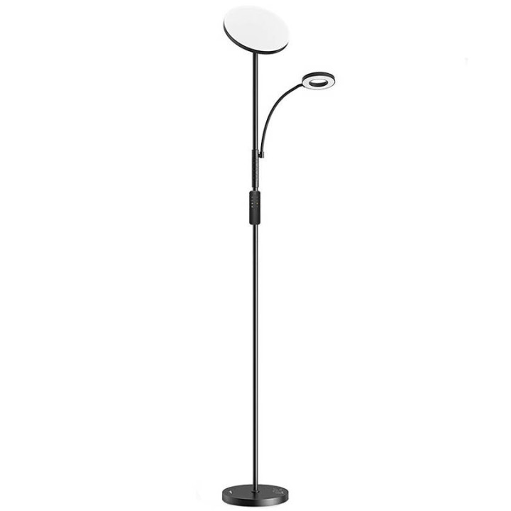 BliTZWOlF BWL-FL-0001 Double Floor Lamp with Remote, 36W, Black