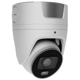 AJAXCCTV AJ-TURRETCAM-4-HLVF-S-W 4MP Turret IP Camera with 2.8~12mm Varifocal Lens, 60m IR & White Light, PoE