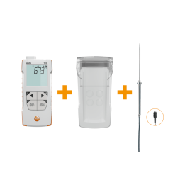 Highly precise digital thermometer Testo 110 Food kit with stainless steel probe