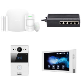Zestaw domofonowy IP Akuvox R20A z monitorem S562W i zestawem startowym Ajax
