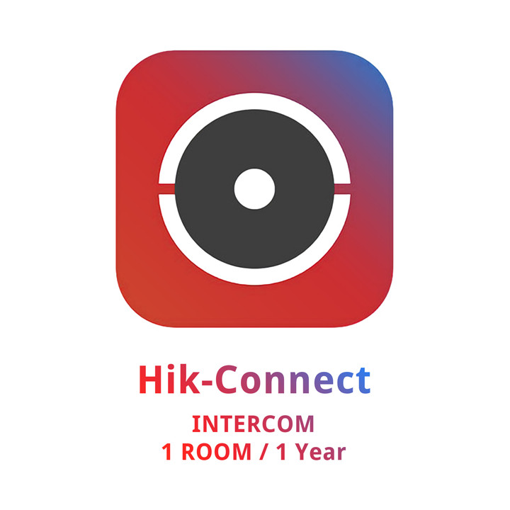 Hikvision HC-INTERCOM/1ROOM/1Y Video Intercom License for 1 Room with Doorbell Camera and Two-Way Audio