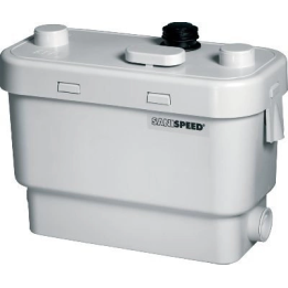 SFA Sanispeed pump for greywater from the kitchen, bathroom and laundry room