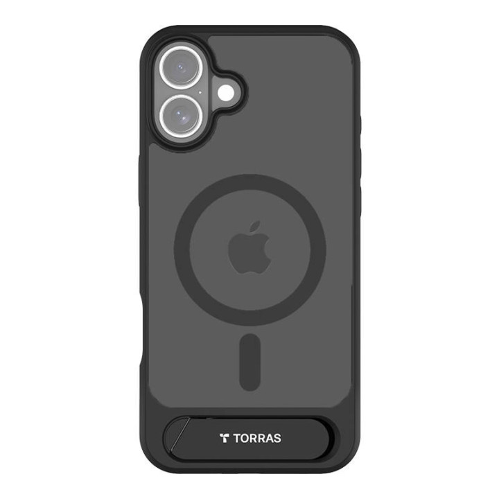 Estuche Torras Pstand Series para iPhone 16 Plus (negro)