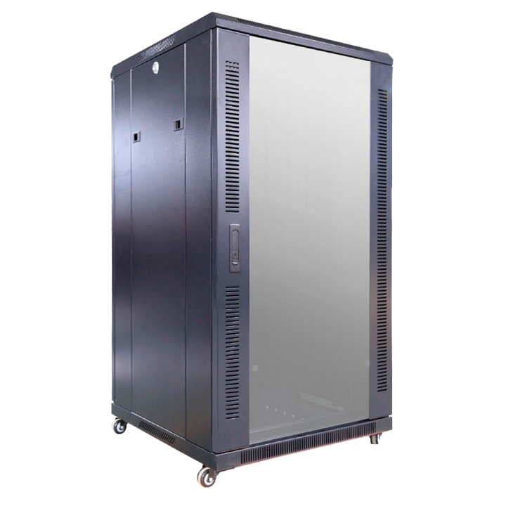 MARCA BLANCA RACK-22UFN 22U 19" wolnostojąca szafa serwerowa z drzwiami szklanymi