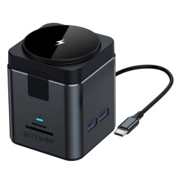 BlitzWolf BW-TH17 9-in-1 Docking Station with 15W Wireless Charger