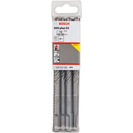 BOSCH 2608833902 SDS-plus-5X Masonry Drill Bit Set 10x100x160 mm, 10-Piece