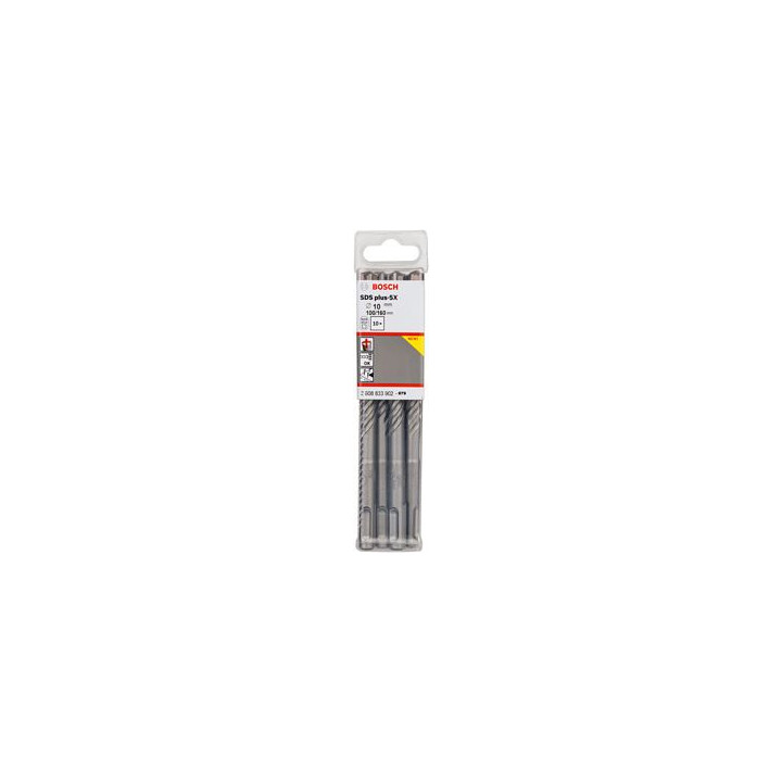 BOSCH 2608833902 SDS-plus-5X Набор буров для перфоратора 10x100x160 мм, 10 шт.