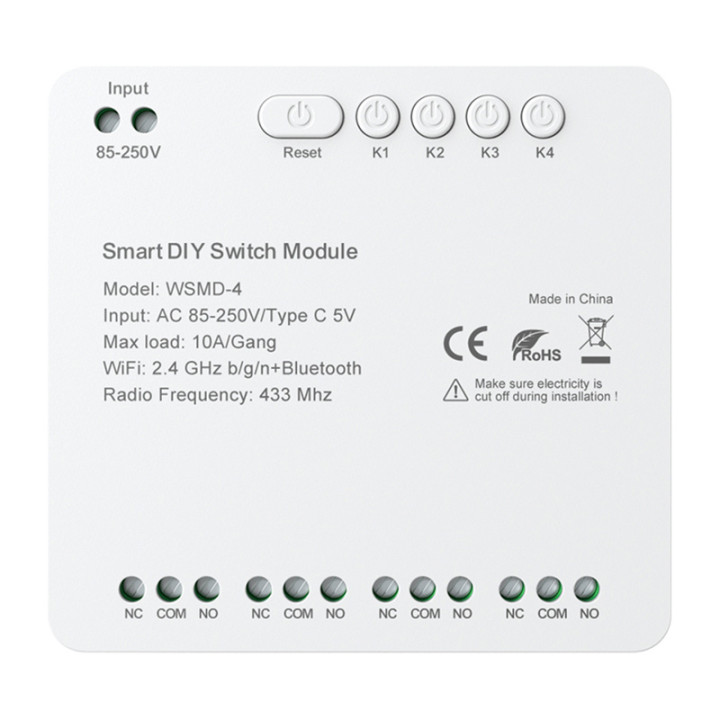 AVATTO WSMD-4-250V Smart 4-Channel DIY Switch Module