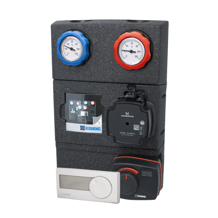 Pump group with mixing valve and actuator ESBE GRC221 CRC217 VRG432-25-WILO