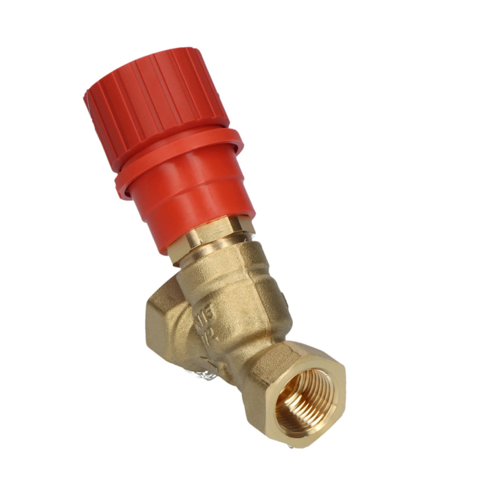 Resideo Braukmann V5000 Kombi-3-plus control valve, red, supply, female thread 1/2 inch