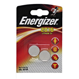 Energizer CR2016 3В 100мАч литиевые батареи 2 шт.