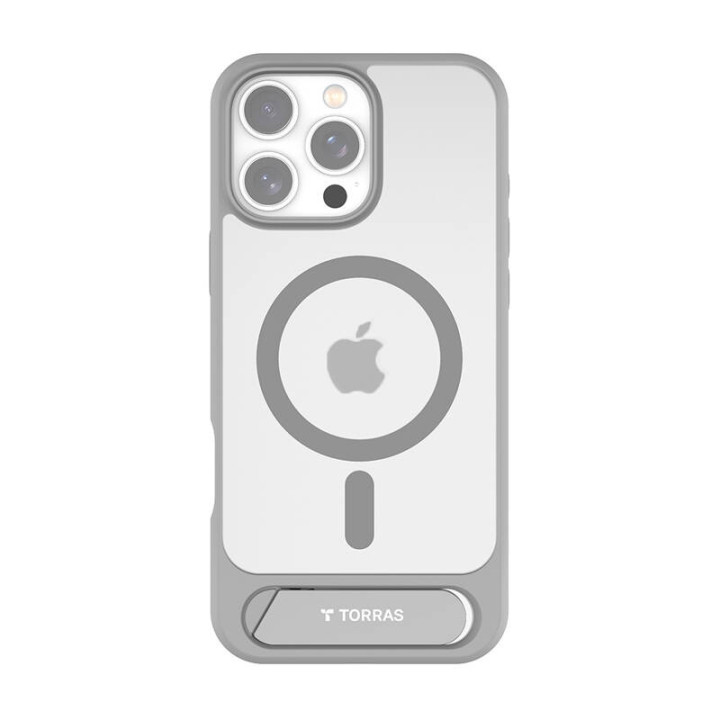 Estuche Torras Pstand Series para iPhone 16 Pro Max (gris)