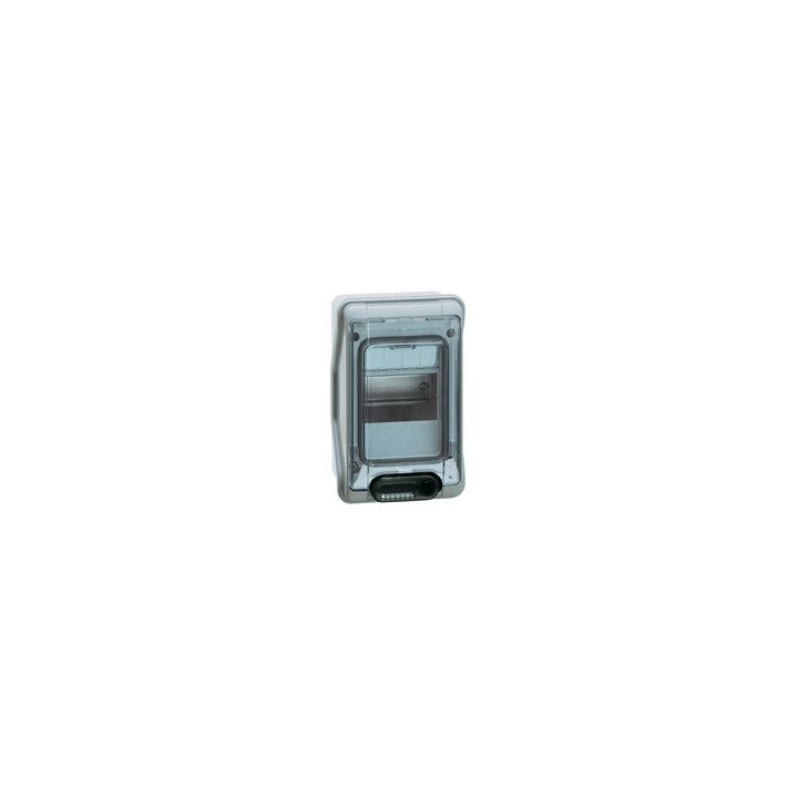 Armoire Plexo3 4 modules montage en saillie IP65 IK09 avec borniers PE+N