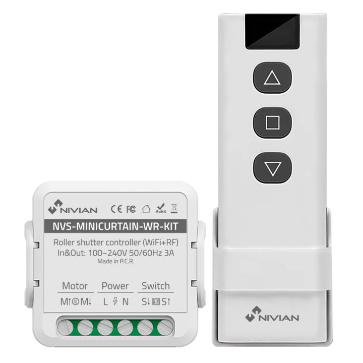 NVS-MINICURTAIN-WR-KIT NIVIAN RETAIL Smart Curtain Relay Module