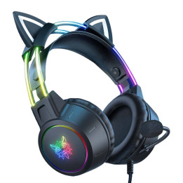 ONIKUMA X15 PRO Gaming-Headset Cat (Schwarz)