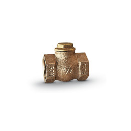 Check Valve 1/2" Bronze Rubber Seal Spring-Loaded