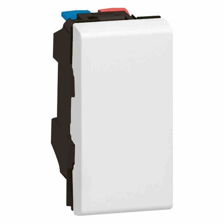 Schaltermosaik - 10 AX - 250 V - 1 Modul - Weiß