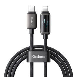 Mcdodo CA-2630 Cable USB-C a Lightning, 36W, Pantalla LED, 1,2m