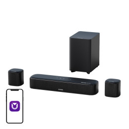 Ultimea Aura A50 Pro Soundbar 5.1 with Dolby Atmos, Bluetooth 5.3, HDMI eARC, Wired Subwoofer