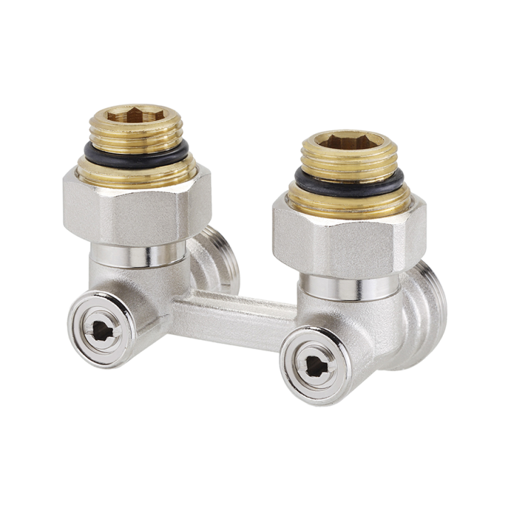 PURMO H-shaped Connection 3/4" x 1/2" Angle Valve