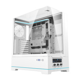 darkFlash DY450 Weißes Big-Tower-Computergehäuse (ohne Lüfter)