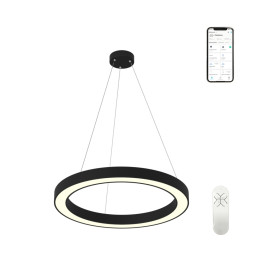 Immax NEO PASTEL Smart závěsné svítidlo 95cm 66W černé Zigbee 3.0