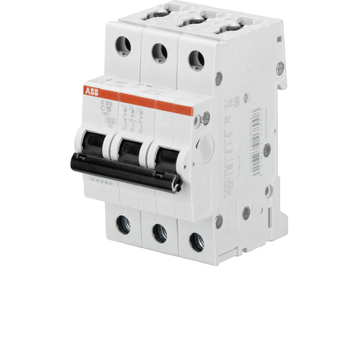 ABB S203 circuit breaker 3P 13A C 400V