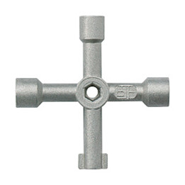 Clé multi-taille pour serrure à feuillure - métal