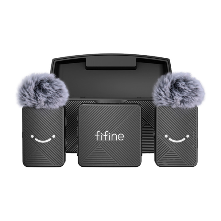 Fifine M9 Wireless Lavalier Microphone System (Black)