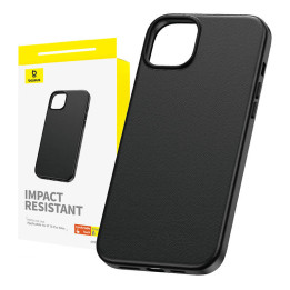 Funda para teléfono Baseus Fauxther Series para iPhone 15 Pro Max (negro) P60157304113-03