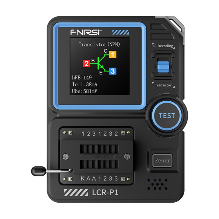 Probador multifuncional de condensadores y transistores FNIRSI LCR-P1