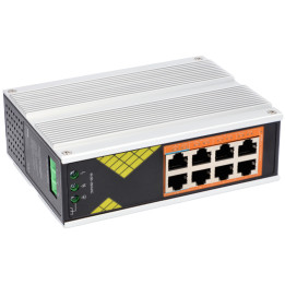 VidiLine VIDI-DG0800 Conmutador PoE industrial de carril DIN 8x Gigabit