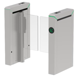 ZKTECO ZK-TS-MARS-S100-SS-900 Swing Turnstile with RFID Reader, Bidirectional Passage, Stainless Steel Housing