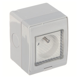 ATLO ATLO-S1IP5-V2 Presa per montaggio su superficie IP55 Presa di corrente esterna a 1 gruppo