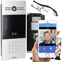 AKUVOX R28A – panel domofonowy IP z kamerą 2 MP, ekranem 4,3", klawiaturą i czytnikiem kart, IP65/IK06