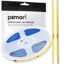 Psmart LED COB Streifen 24V WW 3000K IP20 8mm 480LED/m 5m