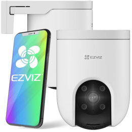 EZVIZ CS-H8c 4G Dome IP Security Camera, 3MP 2K QHD, Outdoor, Pan-Tilt, Night Vision, White