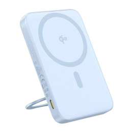 Baseus PicoGo Qi2 Power Bank 5000mAh 20W con soporte (Azul)