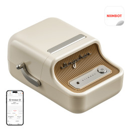 NIIMBOT B21 Pro Portable Label Printer (Cream)
