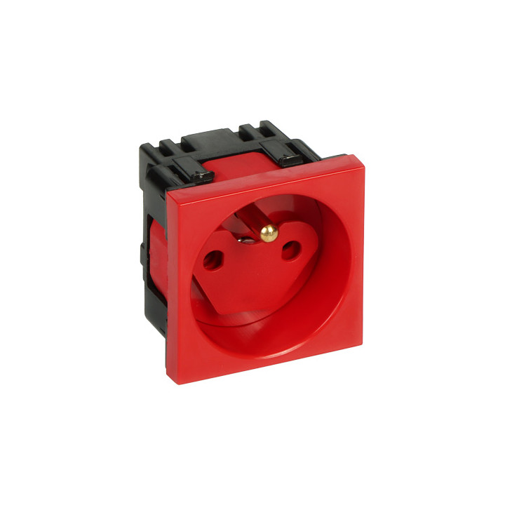 STASINSKI GN-DATA-1P/LS Single Data Socket with Shutter, System 45, 16A 230V
