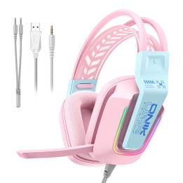 ONIKUMA X13 Auriculares Gaming Rosa